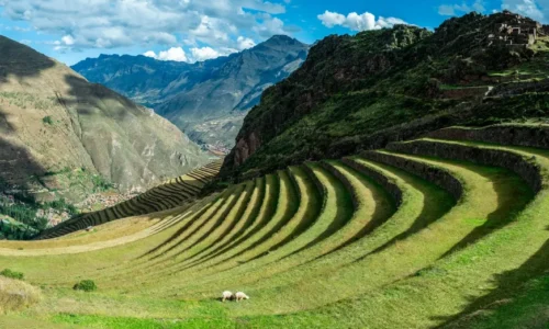 Cab to Pisac ruins and Pisac market